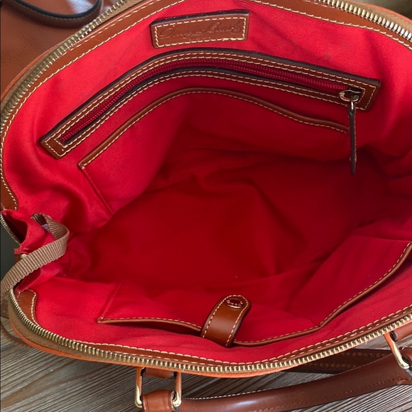 Dooney & Bourke Orange Satchel with Gold Hardware - Picture 4 of 7
